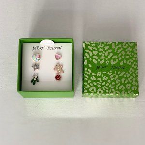 Betsey Johnson  Assorted Holiday Earrings